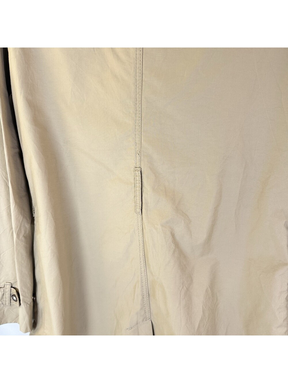 Gap Women's Beige Trench Coat Mid-Length Button Closure Pockets Size M - Picture 10 of 14